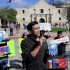 Tony Diaz Holds a Press Conference at the Alamo