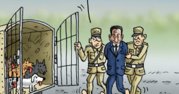 Cartoon: Arresting of Nicolas Sarkozy