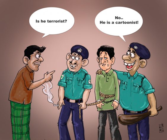 Terrorist or cartoonist